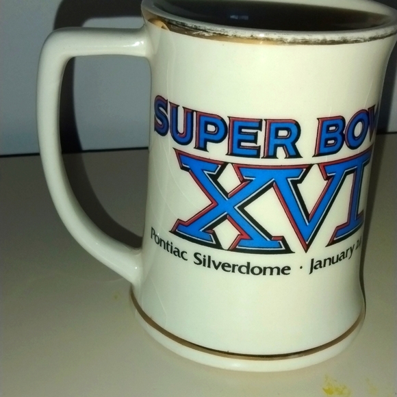 SUPER BOWL XVI 1982San Francisco 49ers vs Cincinnati Bengals mug rare - Picture 4 of 6